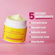 Load image into Gallery viewer, SeoulCeuticals Korean Skin Care Turmeric Cream – Face Moisturizer for Dull Dry Skin - Korean Skincare K Beauty for Glass Skin 2oz