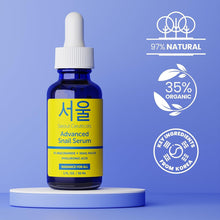 Load image into Gallery viewer, SeoulCeuticals Korean 5% Niacinamide + Snail Mucin 97.5% Essence Serum + Hyaluronic Acid, Cruelty Free Korean Skin Care, Natural &amp; Organic Anti Aging Face Serum for Dull Skin, K Beauty 1oz