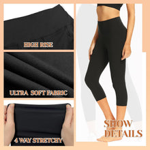 Load image into Gallery viewer, TNNZEET 7 Pack Leggings for Women - High Waisted Yoga Pants with Pockets Black Leggings Women Full Length &amp; Capri