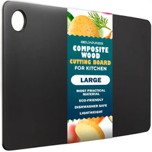 Load image into Gallery viewer, Dishwasher Safe Cutting Boards for Kitchen - Large Composite Wood Cutting Boards - Thin, BPA Free &amp; Eco-Friendly Chopping Board (14.5 x 11.25 Inch, Natural)