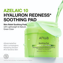 Load image into Gallery viewer, Anua Azelaic 10 Hyaluron Redness Soothing Pad, Troubled &amp; Spot Care with Korean toner pads, Quick &amp; Easy Stretchable Facial Mask with Azelaic acid, Hyaluronic Acid, Korean Skin Care (90 pads)