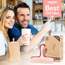 Load image into Gallery viewer, Pack of 8 Bag Clips, Stainless Steel and Heavy Duty Metal Bag Clip,Tightly Seals Chip, Coffee, Bread or Cereal Bags to Keep Food Fresh, for Home, Kitchen, Office, Pantry, Camping (Rose Gold)