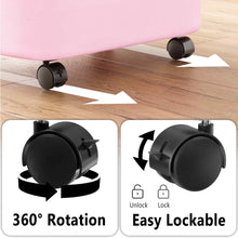 Load image into Gallery viewer, SpaceAid Laundry Hamper with Lid, 110L Large Tall Clothes Basket Bin with Bamboo Handles, Collapsible Laundry Hamper for Bedroom, Bathroom, Dorm, Laundry Room - Black