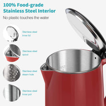 Load image into Gallery viewer, Secura Original Stainless Steel Double Wall Electric Water Kettle 1.8 Quart with Auto Shut-Off &amp; Boil-Dry Protection, Black Onyx SWK-1701DA/HB-3227B