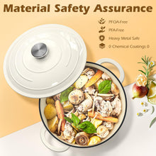 Load image into Gallery viewer, Umite Chef Kitchen Cooking Utensils Set 5QT Enameled Cast Iron Dutch Oven with Lid &amp; Cotton Potholders