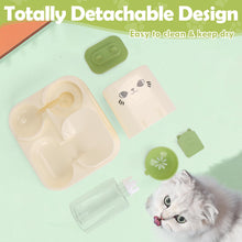 Load image into Gallery viewer, 1.6L Auto Gravity Pet Feeder and 0.6L Water Dispenser Set, Automatic Pet Food Water Dispenser, Cage Cat Dog Food and Water Dispenser for Kitten Puppy Bunny Guinea Pig (Green)