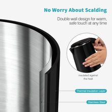 Load image into Gallery viewer, Secura Original Stainless Steel Double Wall Electric Water Kettle 1.8 Quart with Auto Shut-Off &amp; Boil-Dry Protection, Black Onyx SWK-1701DA/HB-3227B