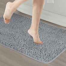 Load image into Gallery viewer, Secura Bathroom Rugs, 47 x 28 Inches, Extra Soft &amp; Thick, Absorbent Water Bath Mat, Machine Washable Non-Slip Bath Mats for Bathroom, Shower, and Tub, Home Decor Accessories (Gray)