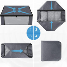 Load image into Gallery viewer, HomeHacks 2-Pack Large Laundry Basket and 3-Pack Grey Storage Bgas for Organizing, Clothing, Bedroom, Comforter, Closet, Dorm Bundle