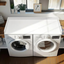Load image into Gallery viewer, Washer Dryer Countertop, 27.5&quot; x 54&quot; Bamboo Washer and Dryer Countertop for Laundry Room Organization(Retro Brown)