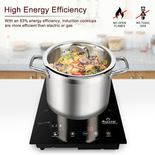 Load image into Gallery viewer, Duxtop Built-in Induction Cooktop, Portable Countertop Burner, Sensor Touch Induction Burner, 170-Minute Timer, Safety Lock, 1800W BT-200T1/8600BI