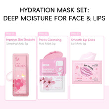 Load image into Gallery viewer, Skin Care for Teenage Girls, Sakura Skincare Set, Pamper Sets for Women Gifts, Facial Skin Care Sets &amp; Kits - Toner,Cleanser,Face Serum,Cream,Sleep Mask,Eye Mask,Mud Mask,Lip Mask, 24PCS