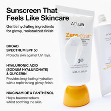 Load image into Gallery viewer, Anua Ultimate Glow Protection Duo, Zero-Cast Moisturizing Finish Sunscreen + Niacinamide 10 + TXA 4 Serum, SPF 50,No White Cast, Facial Serum for face, Korean skincare Set
