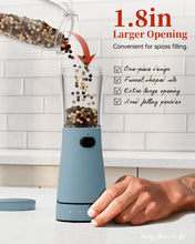 Load image into Gallery viewer, Electric Salt and Pepper Grinder, Stainless Steel Rechargeable Salt and Pepper Grinder Set with 4.5 oz Large Capacity, 1.8&quot; Wide Mouth, Adjustable Coarseness, Ideal for Kitchen
