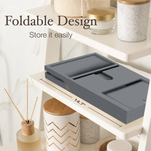 Load image into Gallery viewer, Bathtub Tray Caddy - Premium Bamboo Expandable Bath Tub Tray Table, Luxurious Wooden Bath Caddy for Books, Tablets, Wine, Bathroom Accessories, Spa Essentials, Housewarming, Wedding