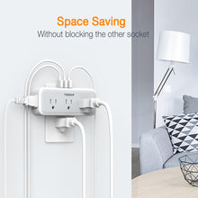 Load image into Gallery viewer, Multi Plug Outlet Extender, TESSAN Surge Protector Wall Plug Splitter with 5 Electrical Outlet Expander, Multiple Plug Adapter for Travel Home Office