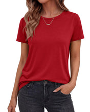 Load image into Gallery viewer, TNNZEET Tshirts for Women - Short Sleeve Spring Summer Tops Loose Fit Shirts Casual Clothes Basic Tees for Vacation 2026