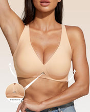 Load image into Gallery viewer, Seamless Full Coverage Bras with 53 Air Vents&amp; Women Deep V Bra Push Up Wireless