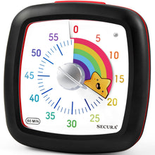 Load image into Gallery viewer, Secura 60-Minute Visual Timer, Silent Study Timer for Kids and Adults, Time Clocks, Time Management Countdown Timer for Teaching (Pink)