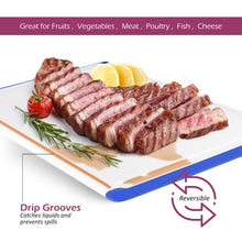 Load image into Gallery viewer, Large Cutting Boards for Kitchen - 18 x 12 Inch Plastic Dishwasher Safe Cutting Board with Deep Juice Groove - Non-Slip, Durable Carving Board for Vegetables, Fruits and Meats