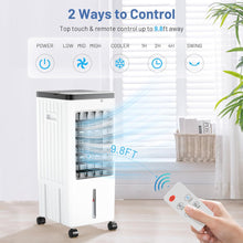 Load image into Gallery viewer, 3-IN-1 Portable Air Conditioners, Evaporative Air Cooler with 4 Ice Packs, 3 Speeds &amp; 4H Timer, 2-Gal Tank for 40H Cooling, No Window/Hose Needed Swamp Cooler, Remote Control AC for Room/Home/Office