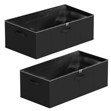 Load image into Gallery viewer, SpaceAid 2 Pack 10&quot; High Under Bed Storage Containers, Large Underbed Storage Organizer Bins with Lids for Bedroom, Dorm, Clothes, Closet Organization, Bed Sheets and Blankets (Gray)