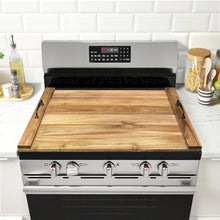 Load image into Gallery viewer, Noodle Board Stove Cover with Handles for Electric, Gas Stove Top (Acacia Wood)