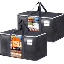 Load image into Gallery viewer, HomeHacks Extra Large Moving Bags with Visible PVC Window, Lightweight but Durable Storage Bags with Reinforced Handles, Storage Totes for Packing, Moving, Storage (93L, 6-Pack)
