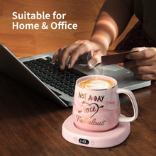 Load image into Gallery viewer, Coffee Mug Warmer &amp; You are Awesome Mug Set, Electric Cup Warmer for Desk Office Home, Beverage Warmer with 3 Temperature Setting, 8-Hours Auto Shut Off, Best Birthday Present Ideas for Women