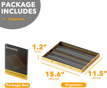 Load image into Gallery viewer, SpaceAid Coffee Pod Holder Drawer Organizer for Nespresso Vertuo Capsule, Bamboo Holder Tray Storage for Nespresso Vertuo, Compatible with 40 Big or 52 Small Vertuoline Pods (Drawer Insert)
