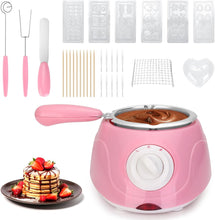 Load image into Gallery viewer, MINI Electric Chocolate Melting Pot, 8.45OZ Chocolate Fondue Fountain, Warmer Machine for Milk Chocolate,Cheese, Butter, Candy