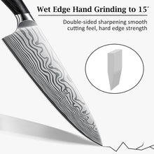 Load image into Gallery viewer, 8 Inch Chef Knife, Ultra Sharp High Carbon Powder Steel Kitchen Knife, Professional Japanese Chef&#39;s Knife with Ergonomic Pakkawood Handle