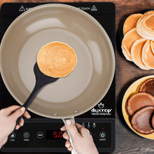Load image into Gallery viewer, Duxtop Ceramic Non-stick Frying Pan, Stainless Steel Induction Frying Pan, 8-Inch Stir Fry Pan with Heavy-gauge Impact-bonded Bottom, FUSION Ti
