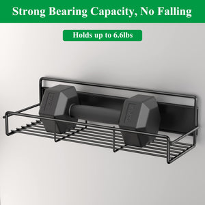 6 Pack Magnetic Spice Rack Organizer for Refrigerator and Microwave Oven, Metal Fridge Shelf for Kitchen, Matt Black
