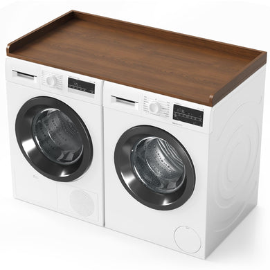 SpaceAid Washer Dryer Countertop, Laundry Wood Shelf Topper with Edge, 54