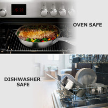 Load image into Gallery viewer, Duxtop Ceramic Non-stick Frying Pan, Stainless Steel Induction Frying Pan, 8-Inch Stir Fry Pan with Heavy-gauge Impact-bonded Bottom, FUSION Ti