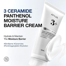 Load image into Gallery viewer, ANUA 3 Ceramide Panthenol Moisture Barrier Cream, Hydrating Face Moisturizer for Normal Skin, Panthenol, Ceramide, Centella for Skin Barrier Non Comedogenic, Korean Skincare (100ml/ 3.38 fl. oz.)