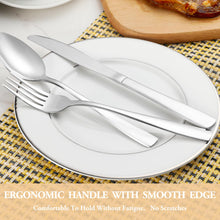Load image into Gallery viewer, MUTNITT 30 Pcs Silverware Set Service for 6,Premium Stainless Steel Flatware Set,Mirror Polished Cutlery Utensil Sets,Durable Kitchen Eating Tableware Sets,Include Fork Knife Spoon,Dishwasher Safe