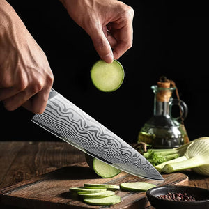 3 Pieces Knife Set, Professional High Carbon Powder Steel Kitchen Knife Set, Ultra Sharp Knives Set for Kitchen with Elegant Gift Box