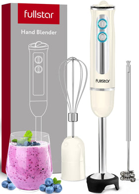 Immersion Blender Set, 9-Speed 500W Handheld Electric Hand Mixer, Smoothie Blender (3-in-1, Black)