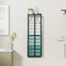 Load image into Gallery viewer, Towel Racks for Bathroom, Towel Storage Wall Mounted, Rolled or Folded Towel Holder with 3 Bars, Sturdy and Large Capacity, Matte Black, Suitable for Bathe Towels and Hand Towels (matt black)