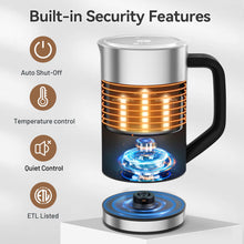 Load image into Gallery viewer, Secura Milk Frother, Electric Milk Steamer Stainless Steel, 8.4oz/250ml Automatic Hot and Cold Foam Maker and Milk Warmer for Latte, Cappuccinos, Macchiato, 120V