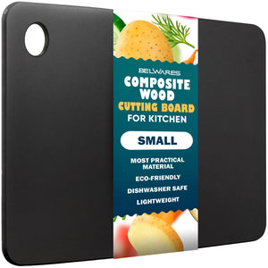 Dishwasher Safe Cutting Boards for Kitchen - Large Composite Wood Cutting Boards - Thin, BPA Free & Eco-Friendly Chopping Board (14.5 x 11.25 Inch, Natural)