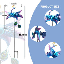 Load image into Gallery viewer, WONDER GARDEN Wind Spinners Outdoor - 2 Pack Small Metal Flamingo Wind Spinner Windmill, Wind Sculpture for Yard Patio Lawn Decor