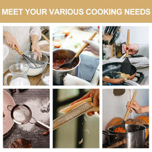 Load image into Gallery viewer, Kitchen Utensils Set- 35 PCs Cooking Utensils with Grater,Tongs, Spoon Spatula &amp;Turner Made of Heat Resistant Food Grade Silicone and Wooden Handles Kitchen Gadgets Tools Set for Nonstick Cookware