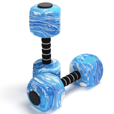 2Pack Water Dumbbells, Aquatic Exercise Dumbbells, EVA Foam Barbells for Men Women Youth Water Workouts