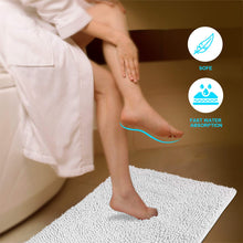 Load image into Gallery viewer, Secura Bathroom Rugs, 47 x 28 Inches, Extra Soft &amp; Thick, Absorbent Water Bath Mat, Machine Washable Non-Slip Bath Mats for Bathroom, Shower, and Tub, Home Decor Accessories (Gray)