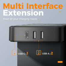 Load image into Gallery viewer, Power Strip Surge Protector, TESSAN Flat Plug Extension Cord with 8 Outlets 3 USB Charger(1 USB C), 1080 Joules Protection, Wall Mountable Charging Station for Home Office School Dorm Room Essentials