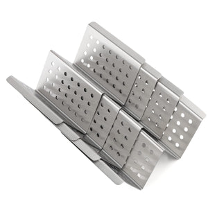 YellRin Taco Holders Stainless Steel Taco Holder Stands Set of 4 Each Taco Rack Holds 2 Soft & Hard Shell Tacos for Taco Rack, Taco Shell Holder, Taco Tray, Oven, Grill (4)