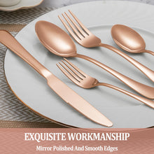 Load image into Gallery viewer, MUTNITT 30 Pcs Silverware Set Service for 6,Premium Stainless Steel Flatware Set,Mirror Polished Cutlery Utensil Sets,Durable Kitchen Eating Tableware Sets,Include Fork Knife Spoon,Dishwasher Safe